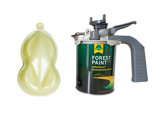 1L Custom Automotive Aerosol Spray Paint , Lemon Yellow 2k Vehicle Paint